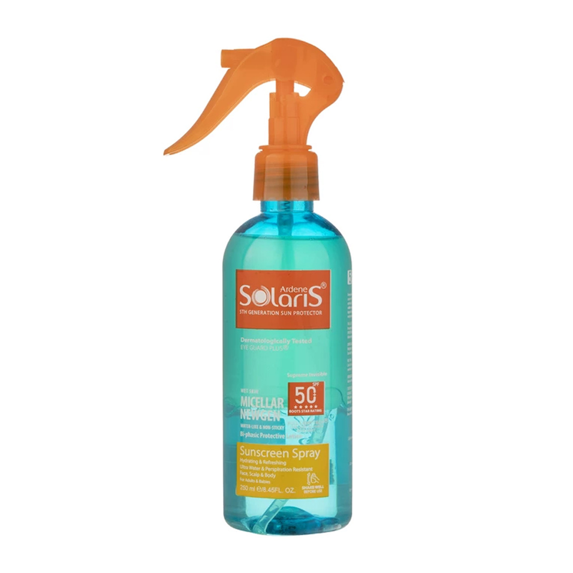 لوسیون ضد آفتاب دو فازآردن مدل میسلار نیوژن +SPF50 حجم 250 میلی لیتر