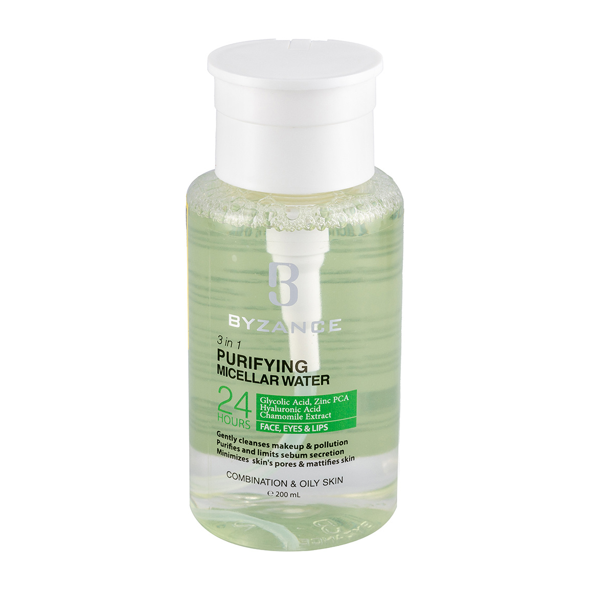 میسلار واتر مدل 3 در 1 مناسب پوست چرب و مختلط    بیزانس  حجم 200 میلی لیتر