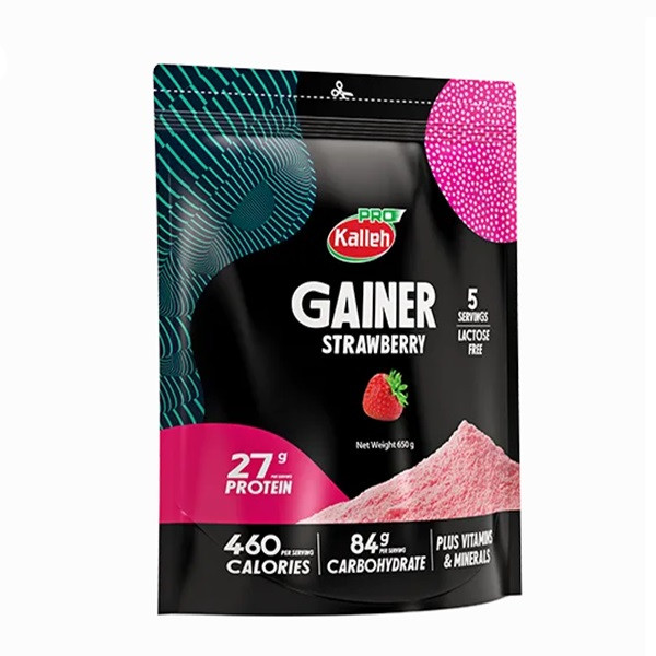 مکمل گینر با طعم توت فرنگی وزن 650 گرم  کاله