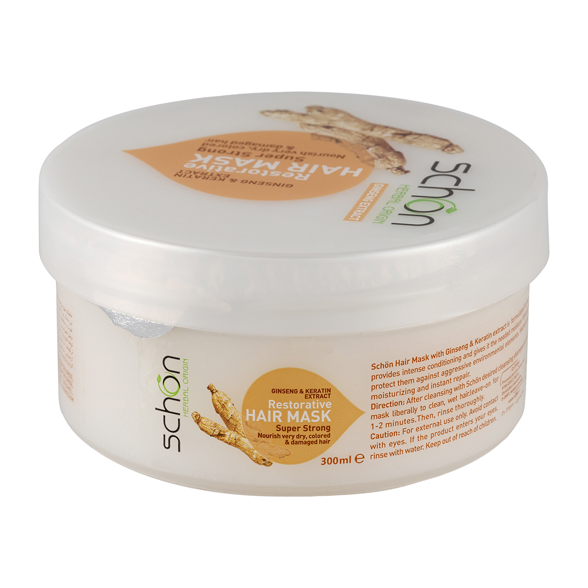 ماسک مو کاسه ای مدل کراتین و جینسینگ  شون  حجم 300 میلی لیتر