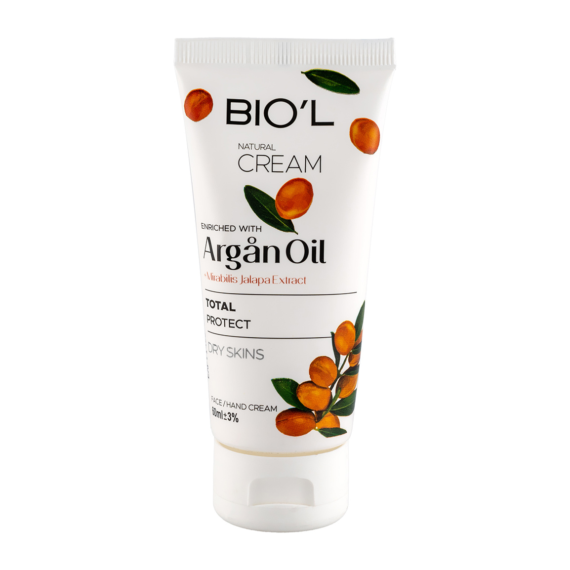 کرم تیوپی مغذی پوست، آرگان و عصاره لاله عباسی   بیول  60 میلی لیتر