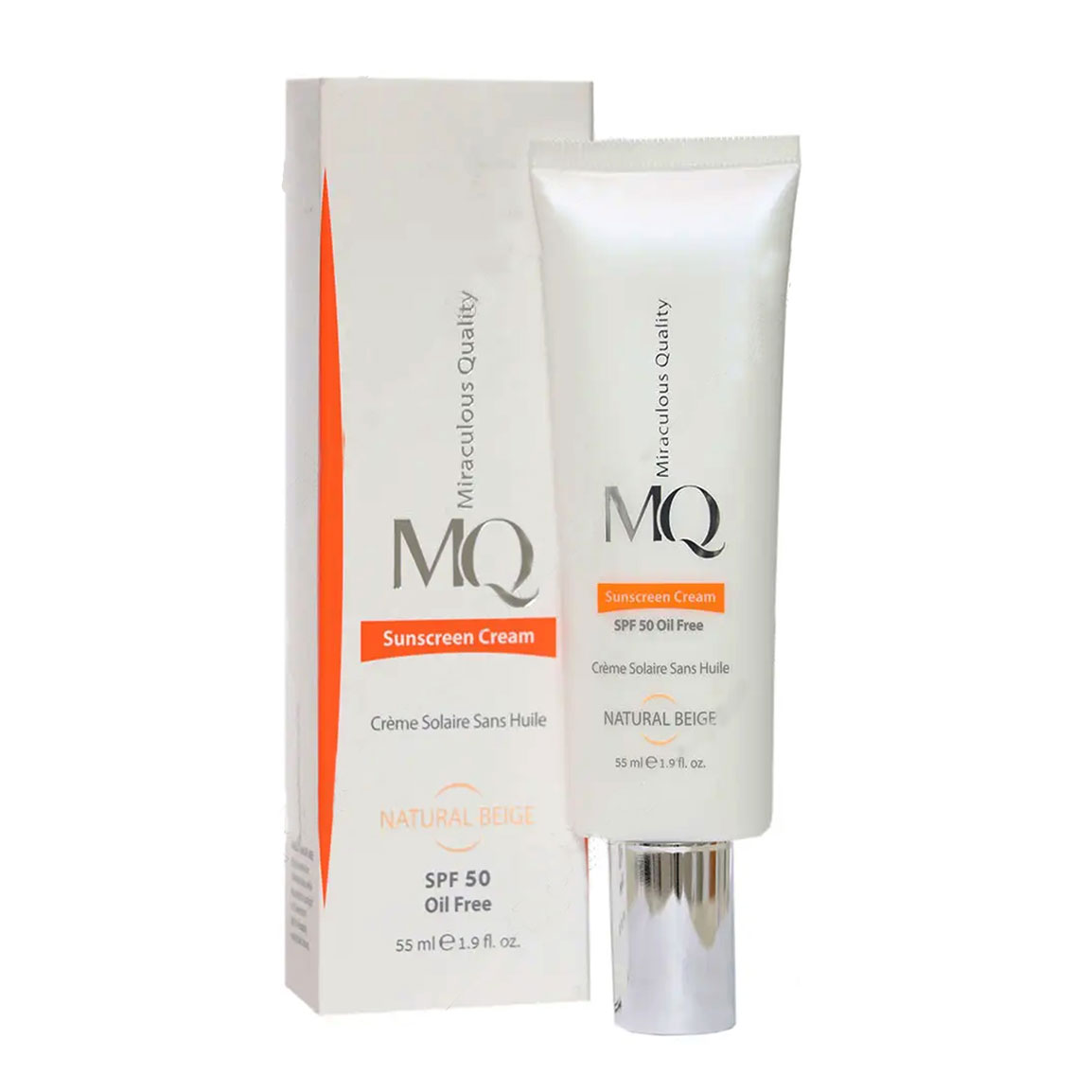 کرم ضد آفتاب رنگی بژ روشن spf50 حجم 55 میل ام کیو