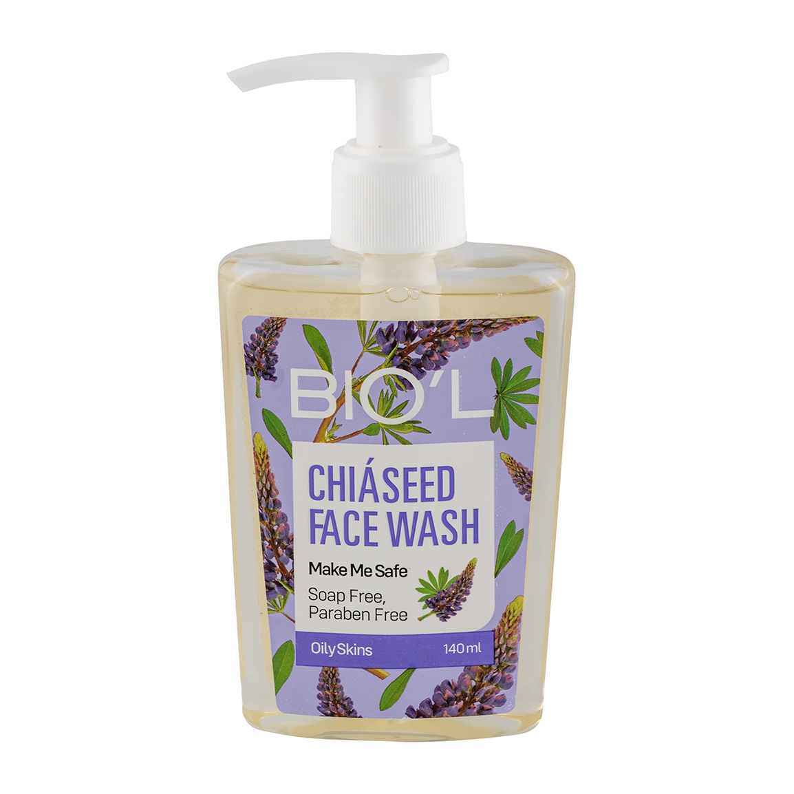 ژل شستشوی صورت حاوی عصاره چیا سید مناسب پوست چرب 140میل