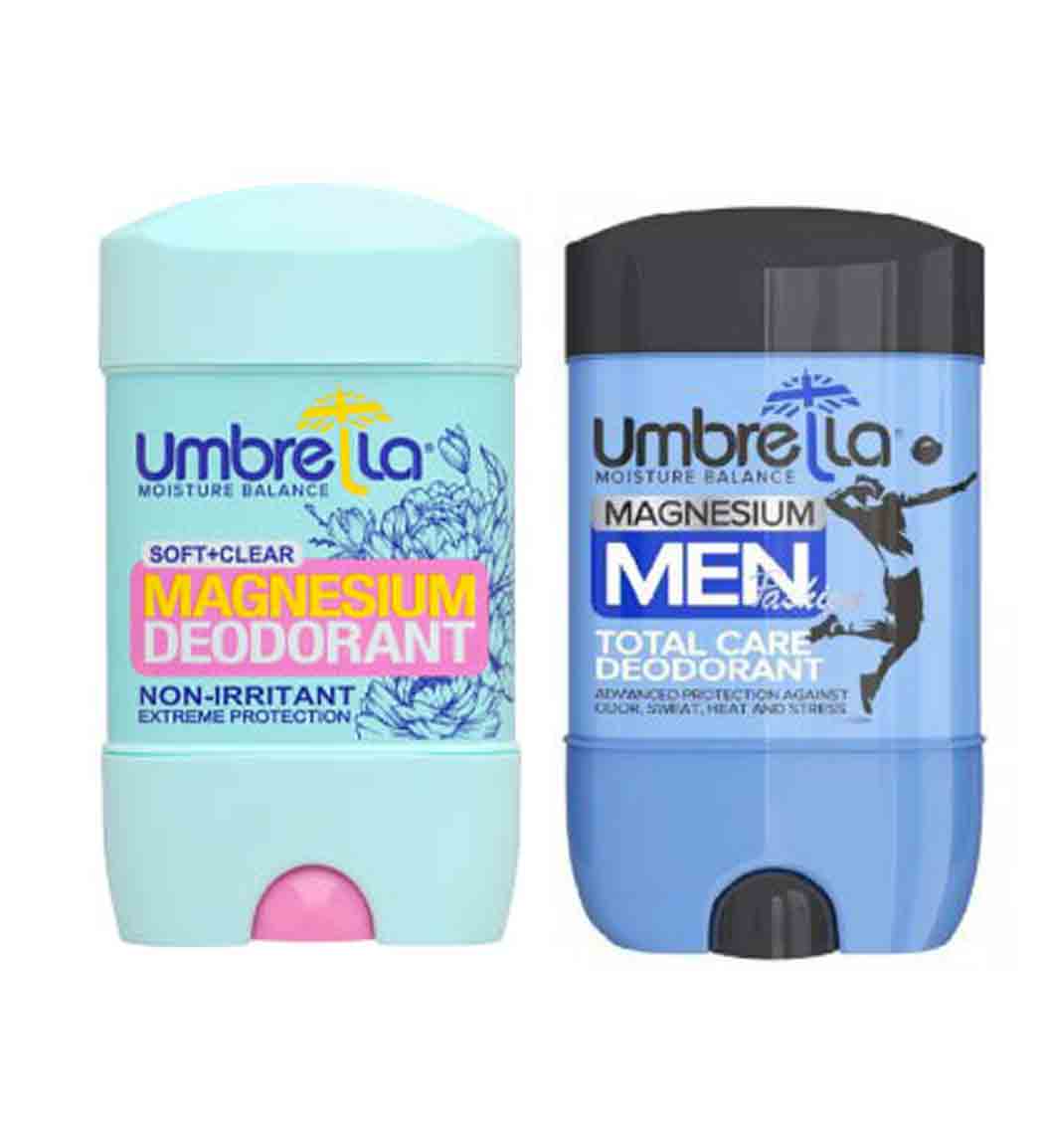 پک ژل دئودورانت زنانه سافت آمبرلا حجم 75 میل و دئودورانت مردانه توتال کر حجم 75 میل