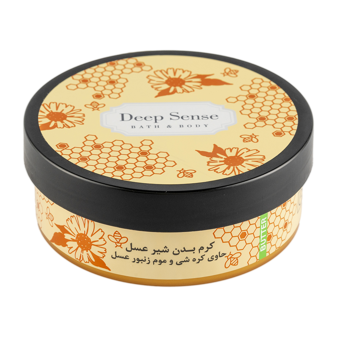 کره بدن (کرم مرطوب کننده بدن) شیر عسل مناسب پوست معمولی تا خشک  دیپ سنس 200میل