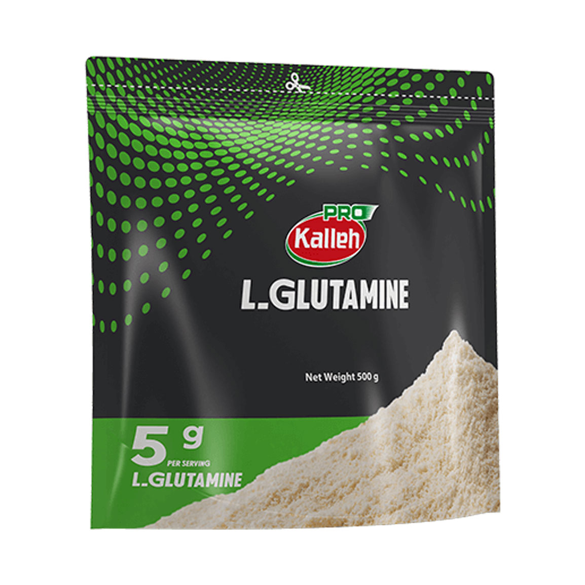 پودر ال گلوتامین وزن 500 گرم  کاله