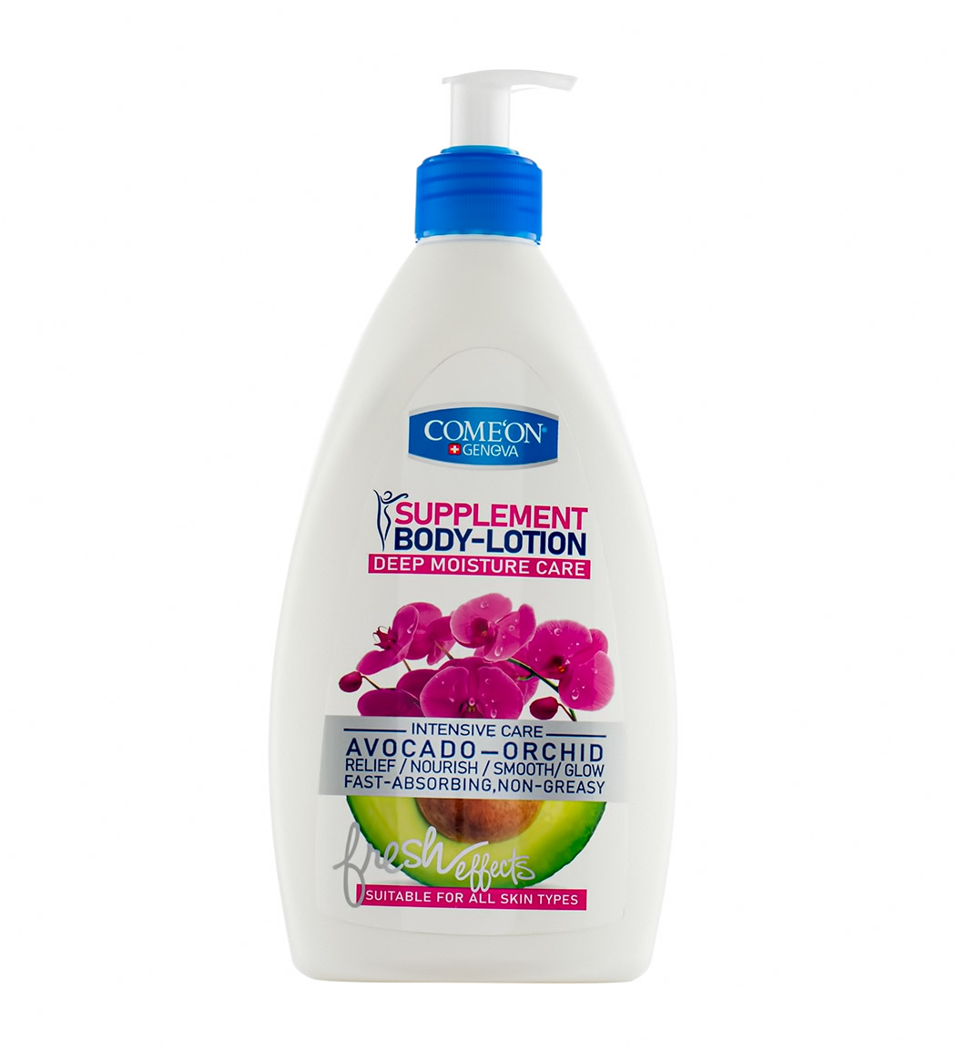 لوسیون بدن و مرطوب کننده  کامان با رایحه آووکادو و گل ارکیده مناسب همه پوست ها 510میل