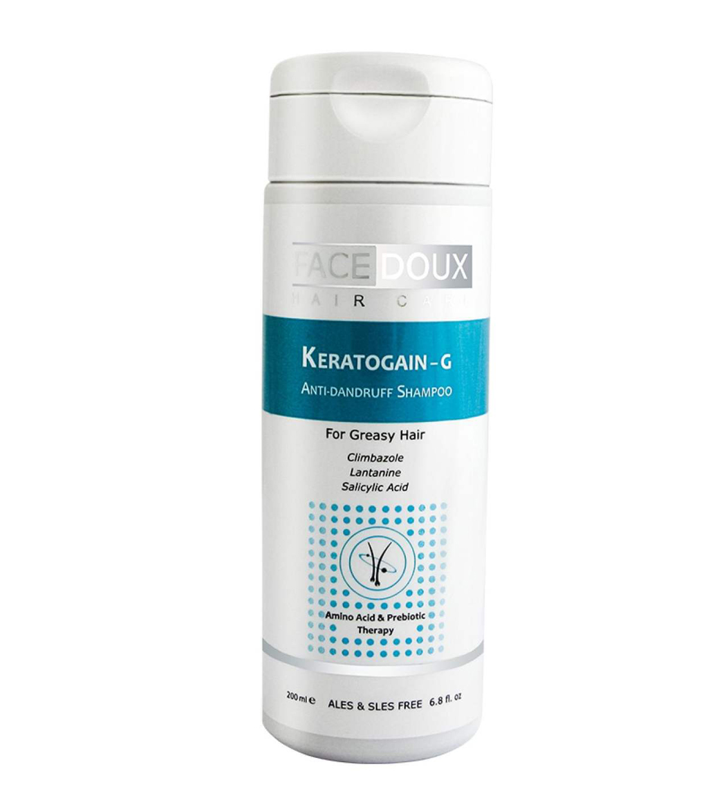شامپو کراتوگین فیس دوکس جی ضد شوره موهای چرب  200 میل