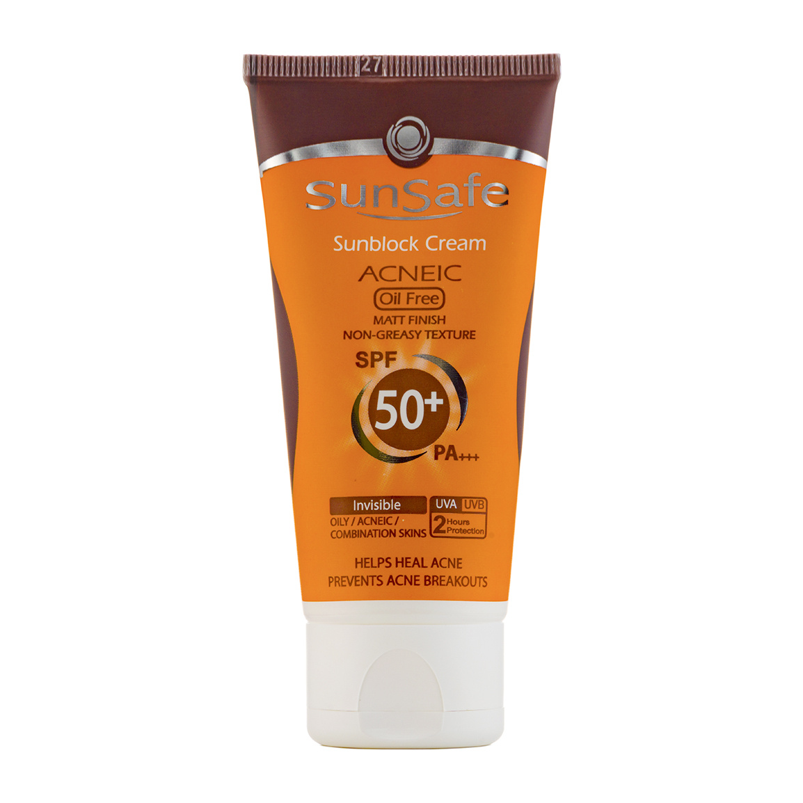 ضدآفتاب فاقد چربی اس پی اف 50 مناسب پوست چرب و آکنه ای 50میل  سان سیف