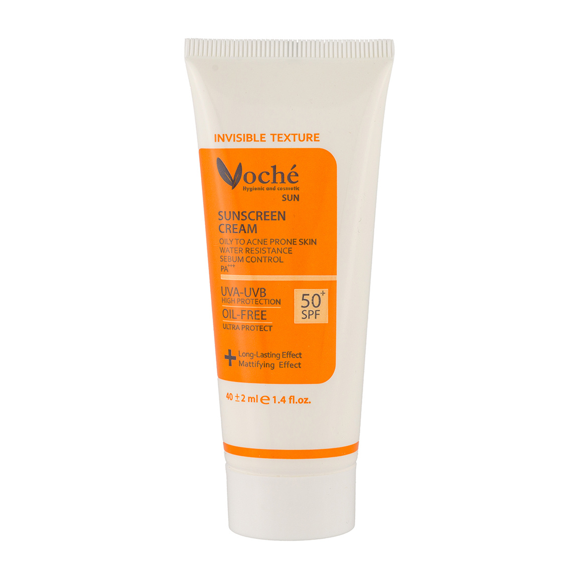 ضدآفتاب بدون رنگ مناسب پوست چرب و مستعد آکنه حجم 40میل