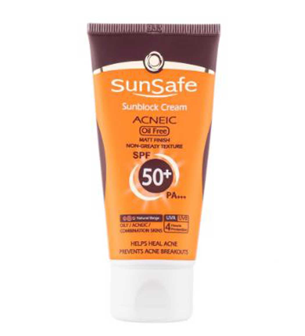 ضدآفتاب رنگی فاقد چربی آنتی آکنه spf50