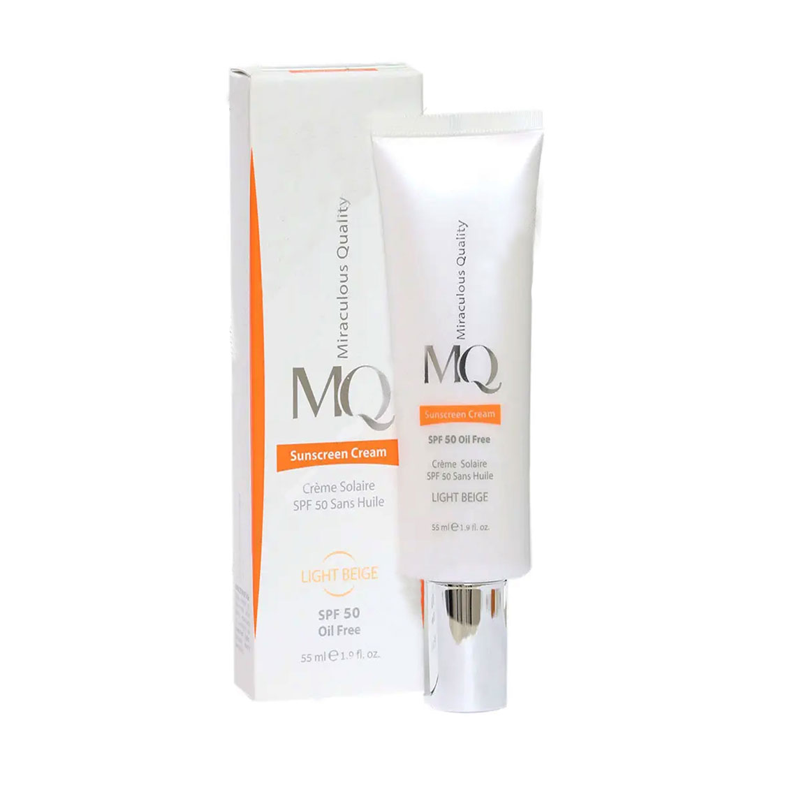 کرم ضدآفتاب نگی بژ طبیعی با SPF50   ام کیوحجم 55 میلی لیتر