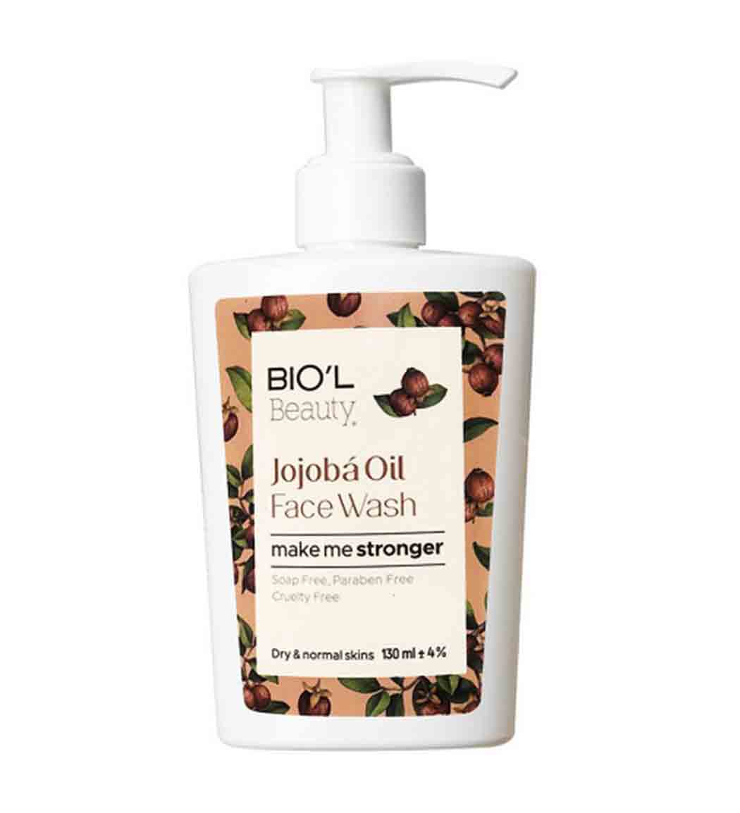 فیس واش کرمی حاوی روغن جوجوبا مناسب پوست خشک و نرمال 130میل