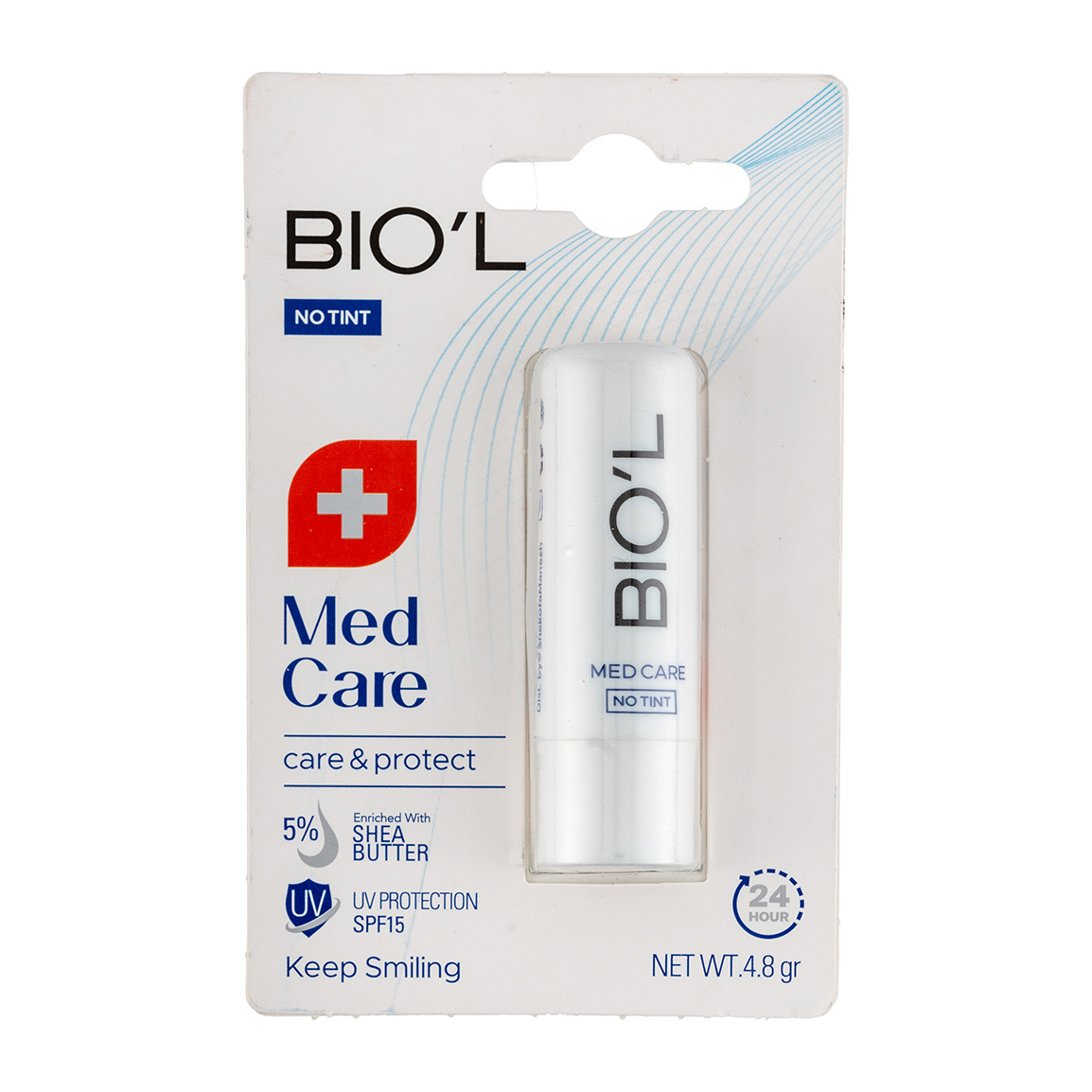 بالم لب بی رنگ مدل Med Care با SPF15 وزن 4.8 گرم  بیول