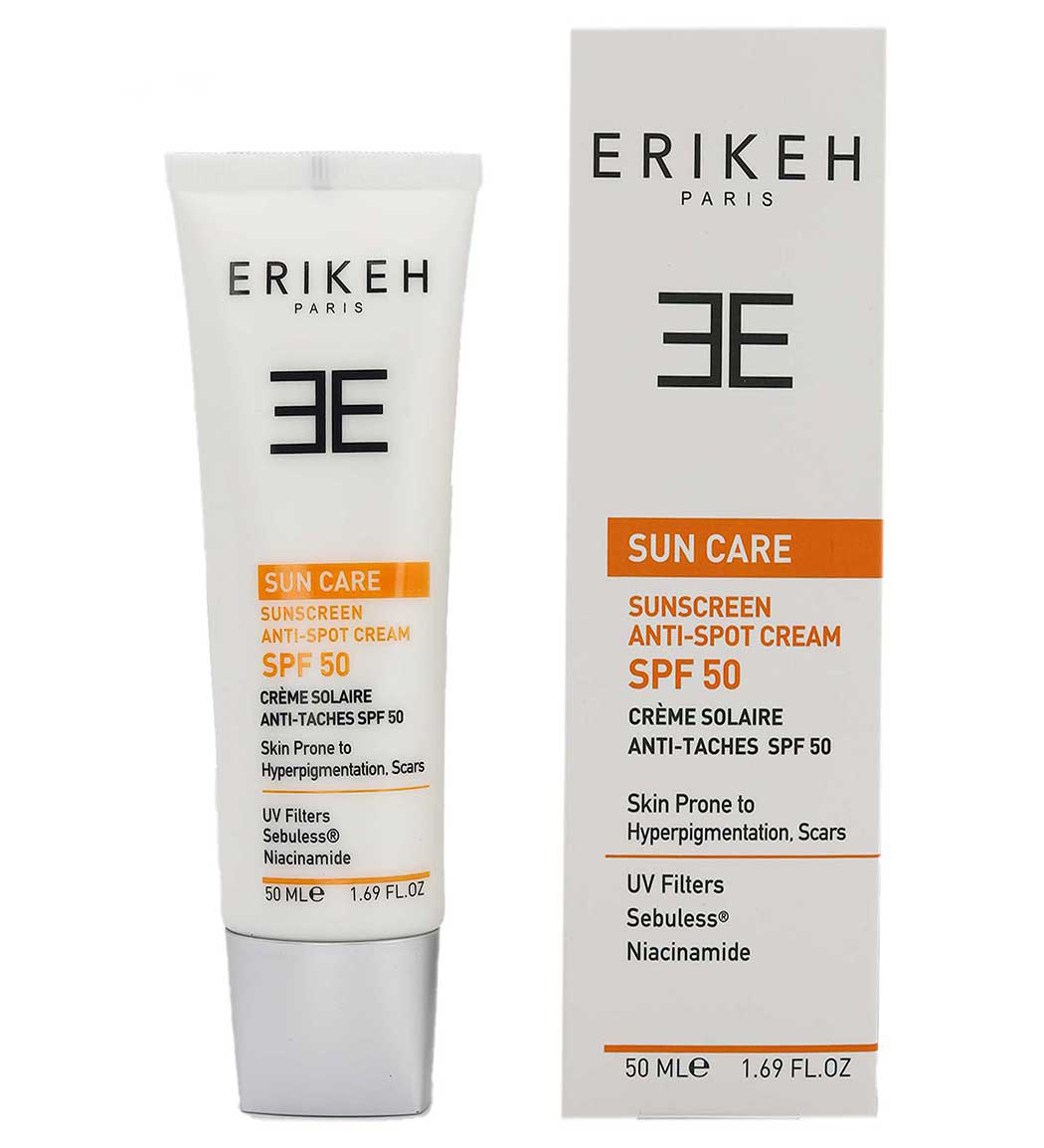 ضد آفتاب و ضد لک بی رنگ اس پی اف 50 حجم 50میل اریکه