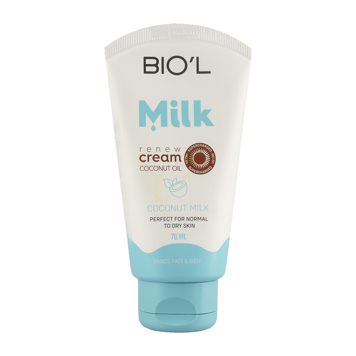 کرم مرطوب کننده حاوی پروتئین شیر و روغن نارگیل  بیول   حجم 70 میلی لیتر