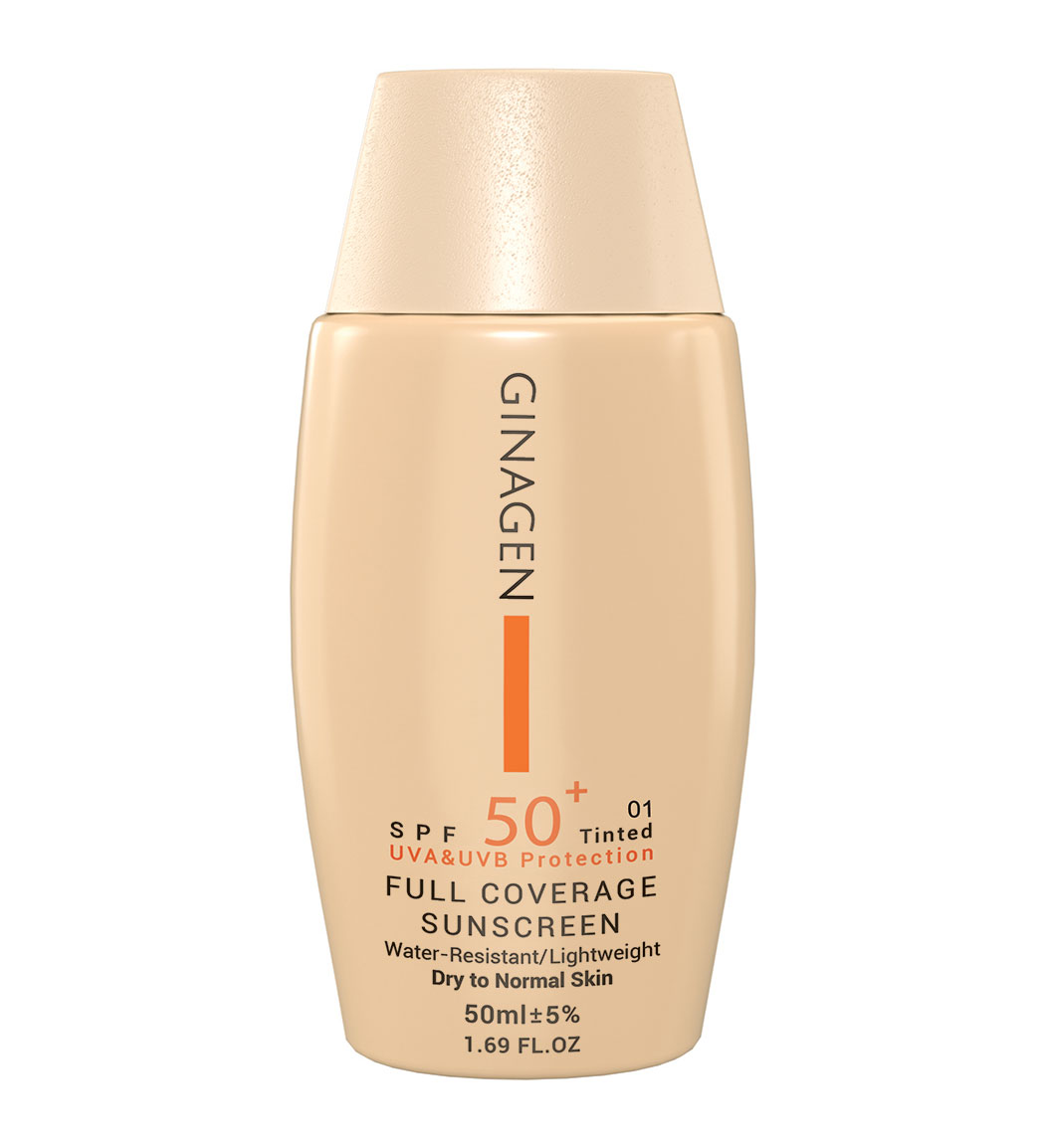 ضدآفتاب  رنگی مدل SPF50 مناسب پوست معمولی و خشک حجم 50 میلی لیتر