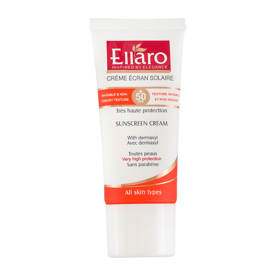 کرم ضدآفتاب  فاقد رنگ مناسب انواع پوست اس پی اف 50 الارو