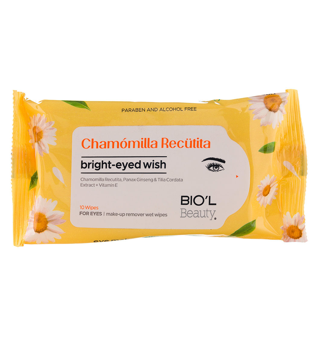 دستمال مرطوب آرایشی چشم با عصاره بابونه  بیول