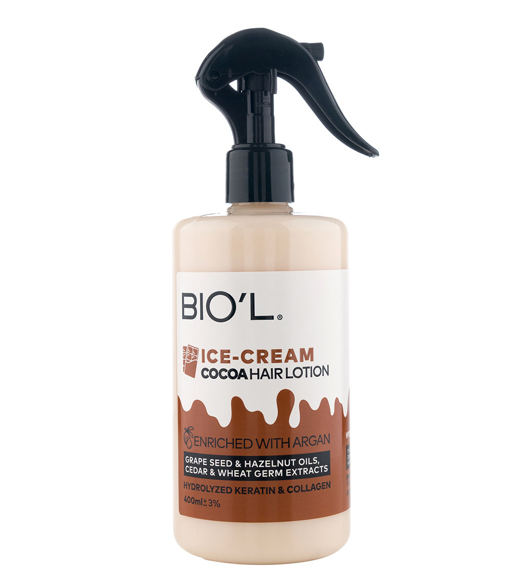 لوسیون بستنی شکلاتی تقویت و ترمیم کننده موی نازک و آسیب دیده   بیول  حجم 400 میلی لیتر