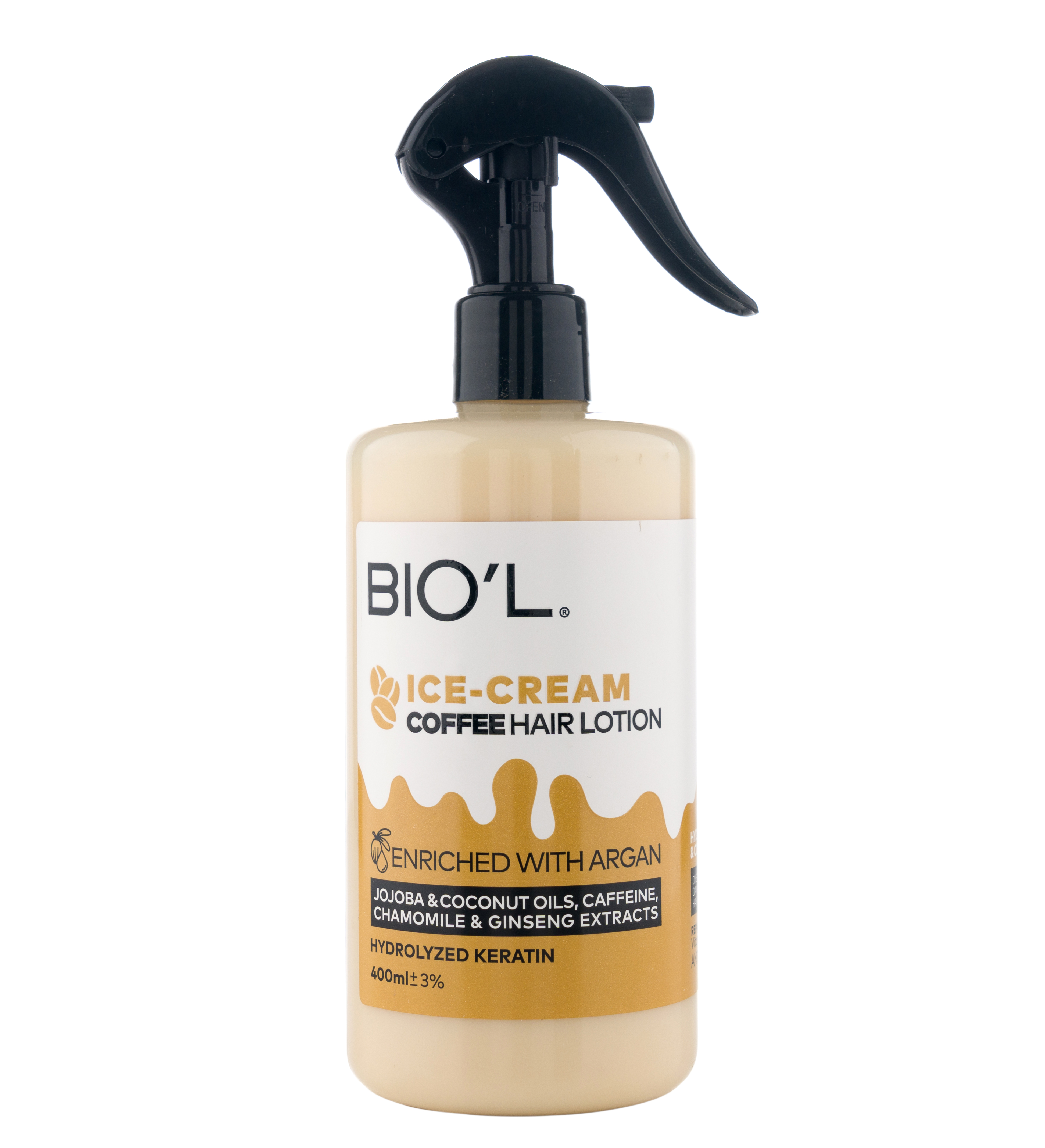 لوسیون بستنی نسکافه ای تقویت کننده موی رنگ شده و آسیب دیده  بیول