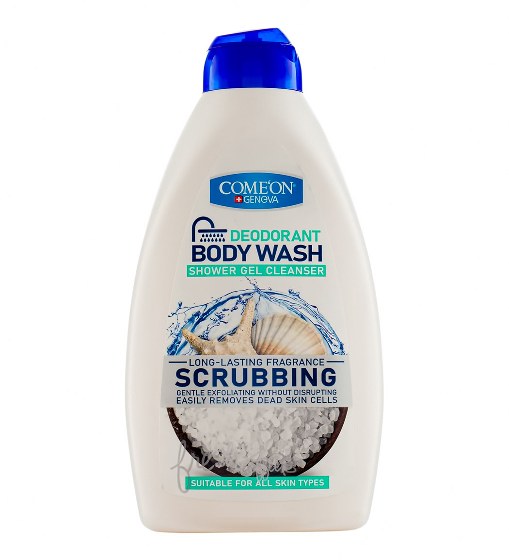 شامپو کامان بدن ژلی لایه بردار مناسب انواع پوست 510میل