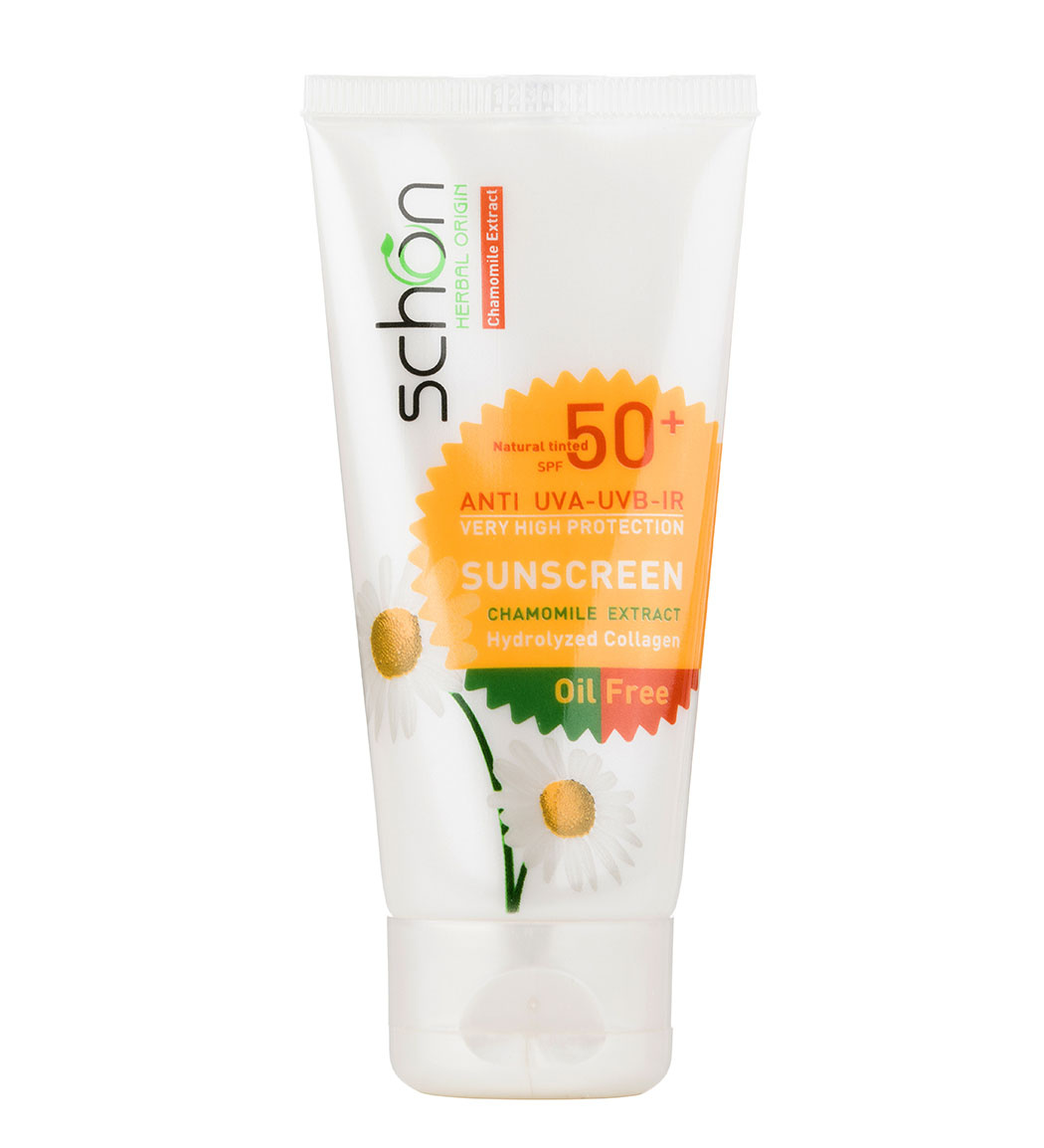 کرم ضد آفتاب رنگی  طبیعی فاقد چربی spf50 شون