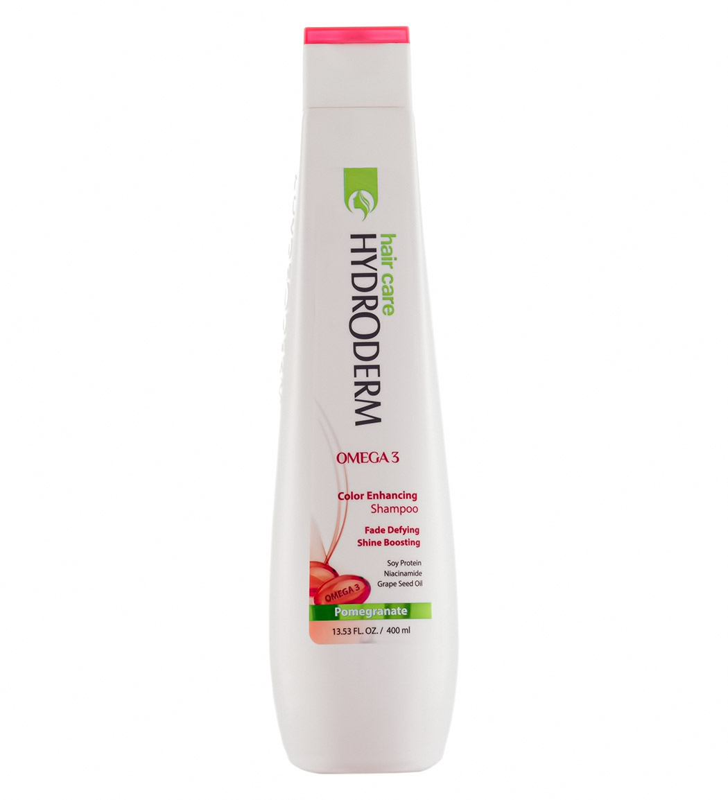 شامپو تثبیت کننده و محافظ رنگ مو هیدرودرم حاوی امگا 3 حجم 400میل