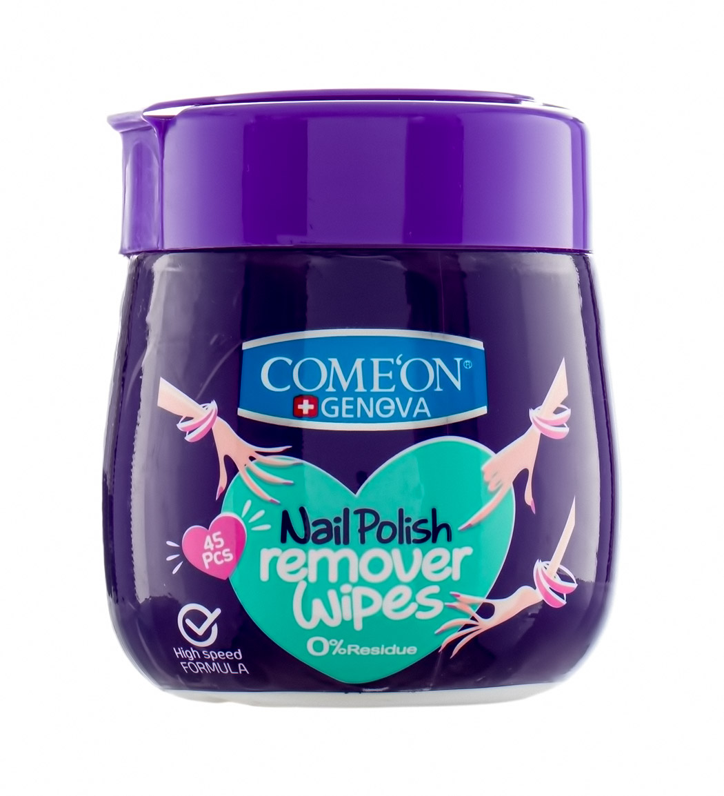 دستمال مرطوب پاک کننده لاک ناخن 45عددی