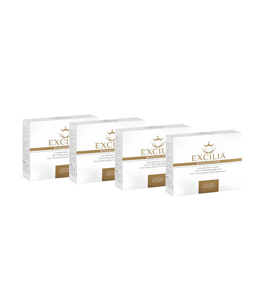 پک 4عددی محلول تقویت کننده رشد مژه استریل اکسلیا