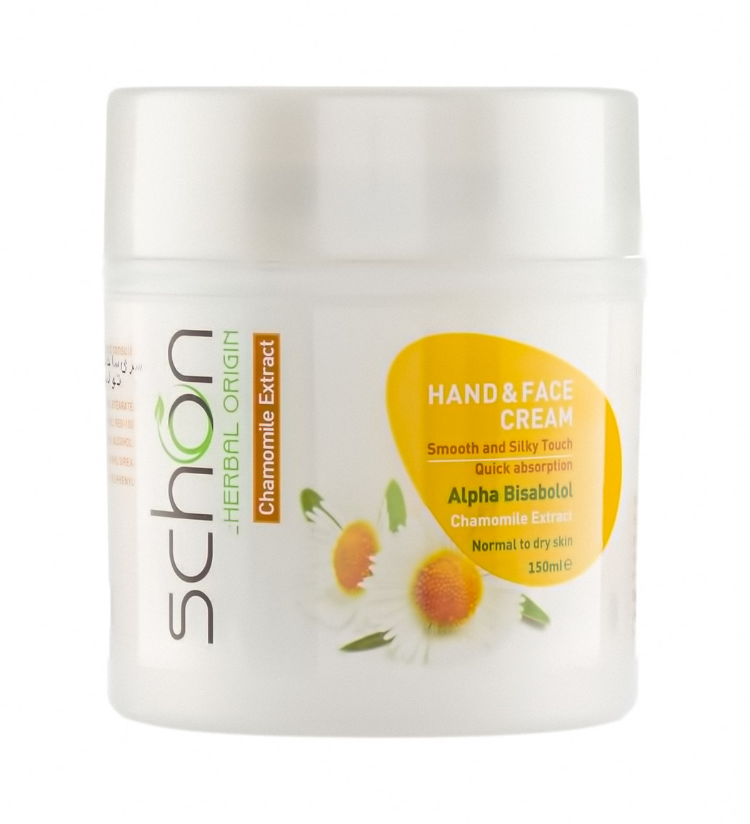 کرم دست و صورت حاوی عصاره بابونه شون   150میل