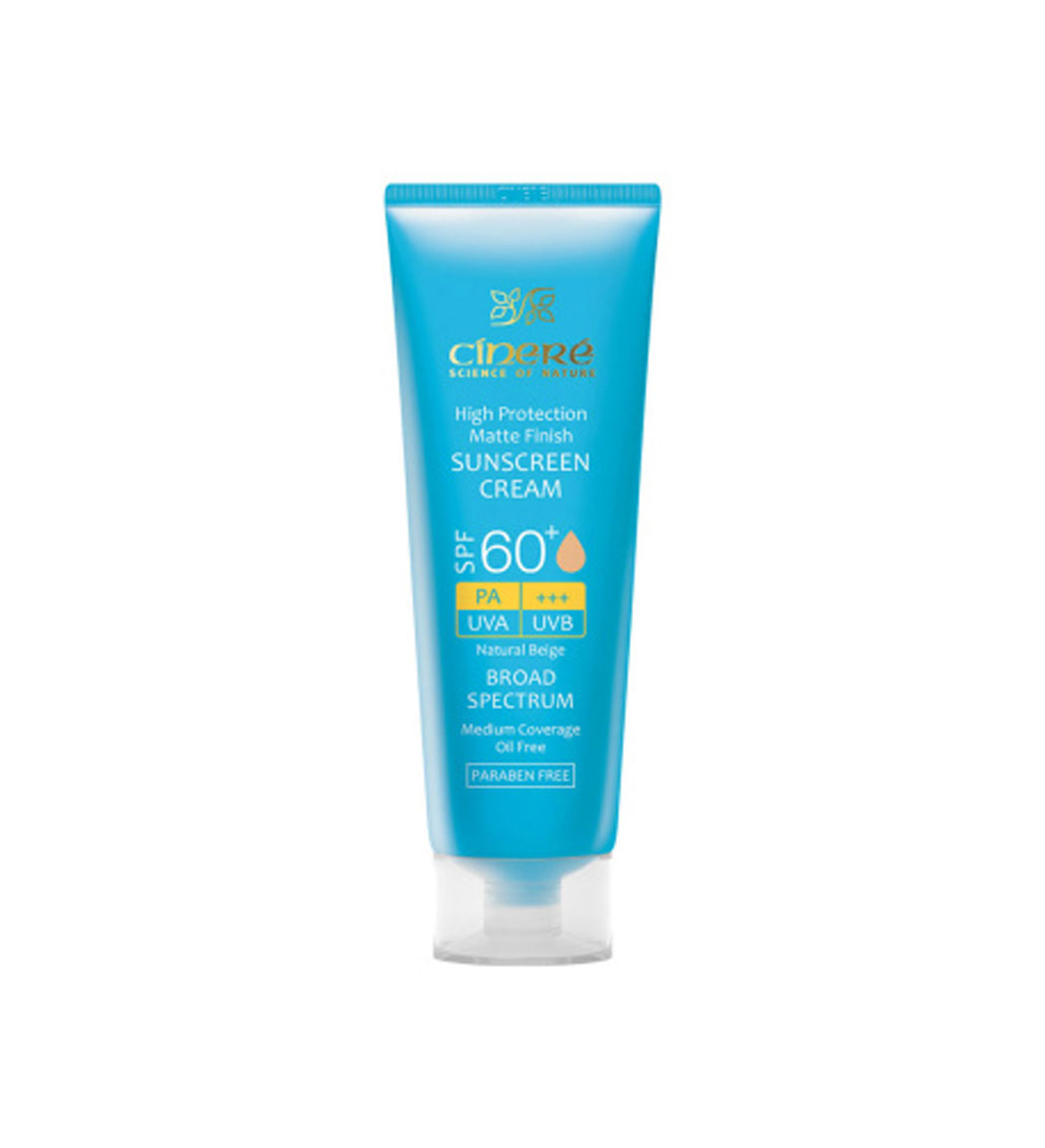 ضدآفتاب  رنگی +SPF60 مات کننده پوست چرب سینره