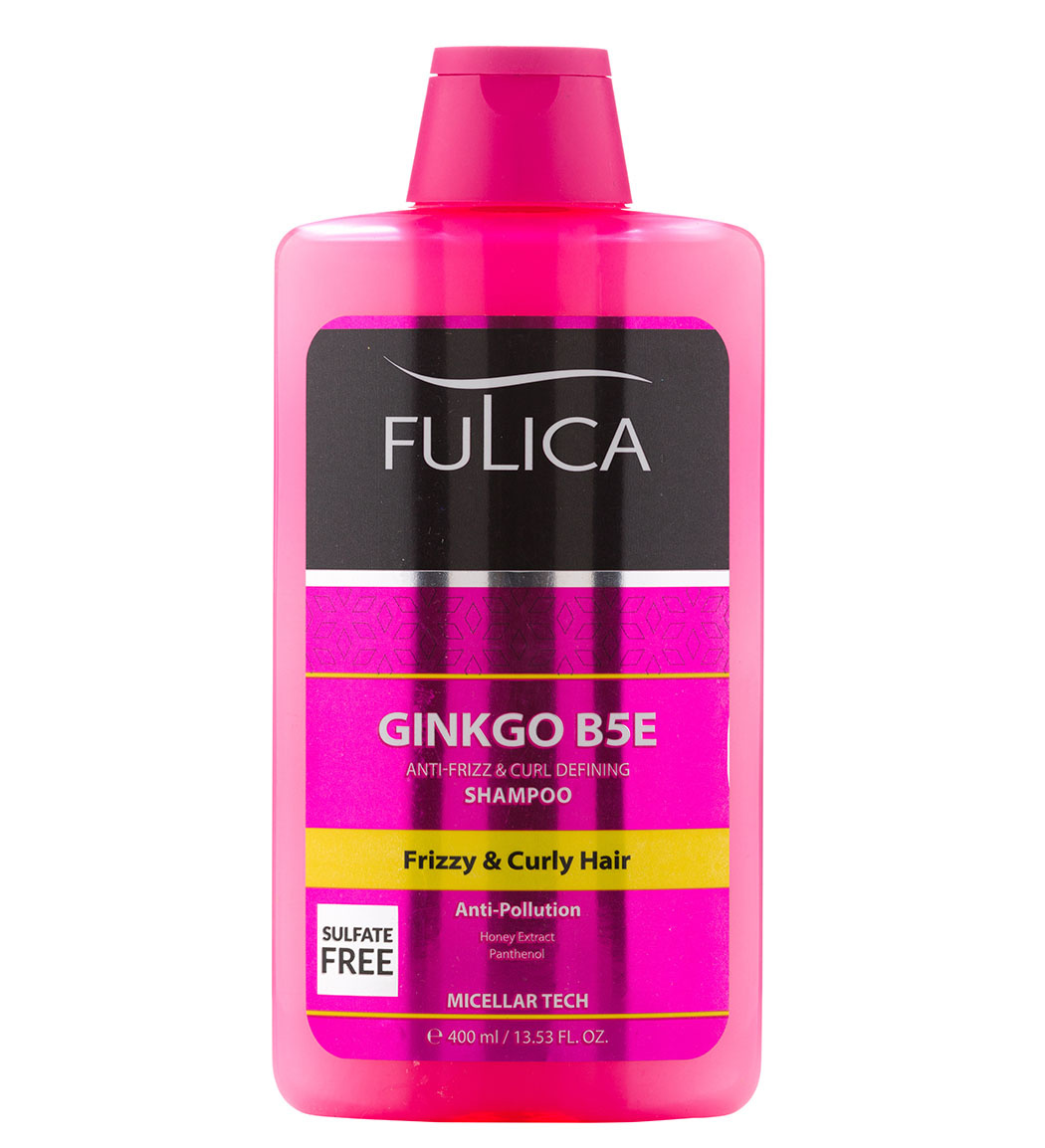 شامپو فاقد سولفات مدل فولیکاGinkgo B5E مناسب موهای شکننده و مجعد 400میل