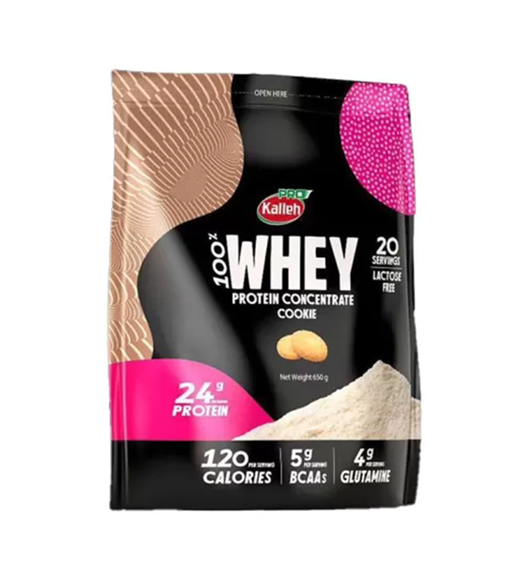 پودر پروتئین وی 100 درصد با طعم بیسکوئیت وزن 650 گرم  کاله