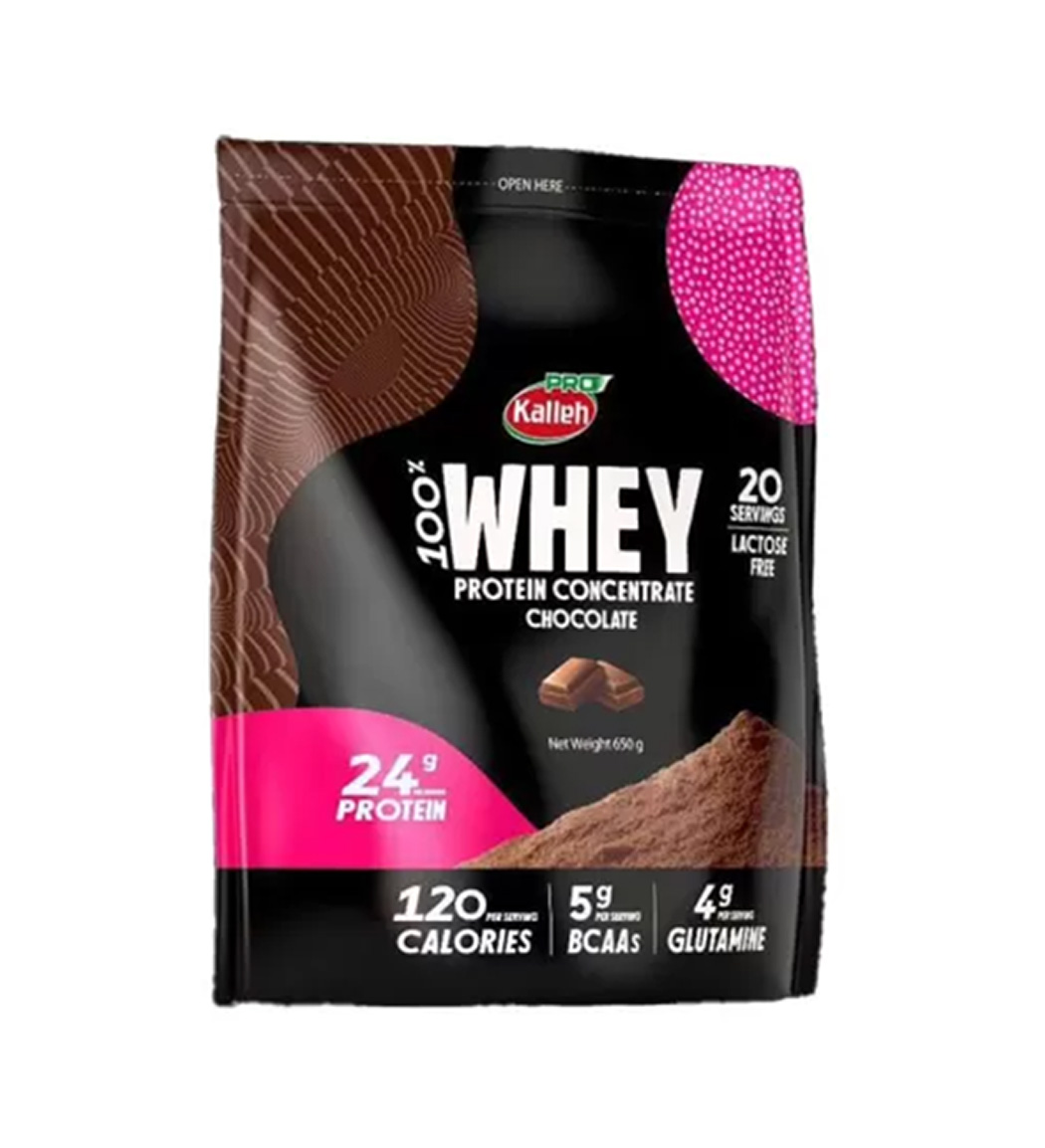 پودر پروتئین وی 100 درصد با طعم کاکائو وزن650 گرم  کاله