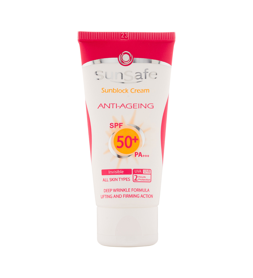 ضدآفتاب  و ضد چروک فاقد رنگ spf50